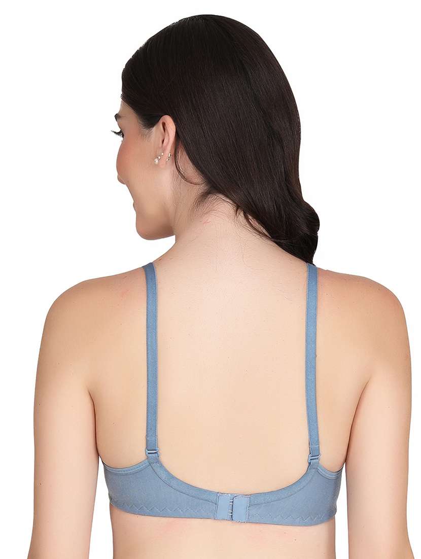 grey cotton combos bra - 22025528 - Standard Image - 3