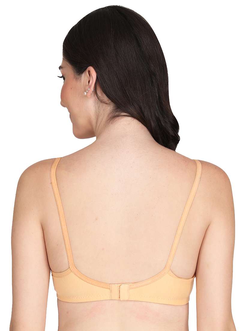 women pack of 5 solid non wired t-shirt bra - 22025564 - Standard Image - 3