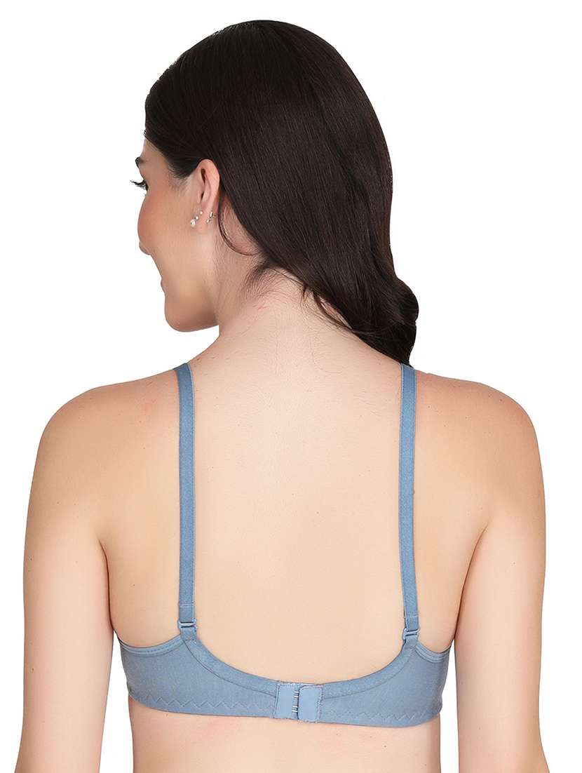 women pack of 4 solid non wired bra - 22025622 -  Standard Image - 3