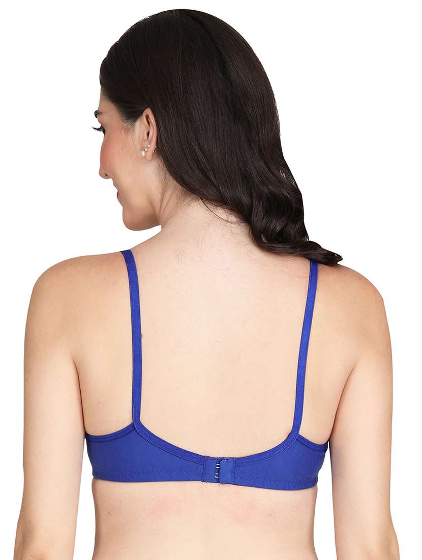 women pack of 4 solid non wired t-shirt bra - 22025634 -  Standard Image - 3