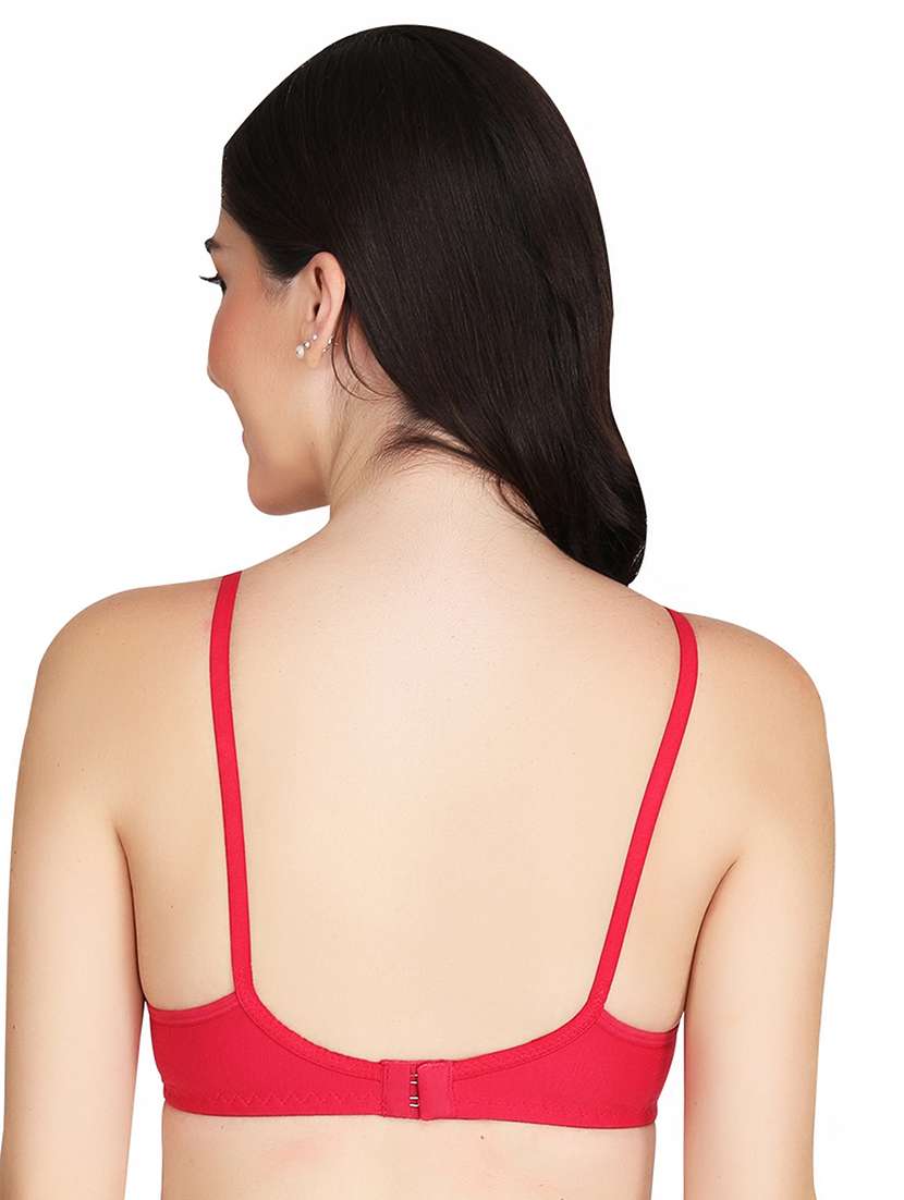 women pack of 4 solid non wired t-shirt bra - 22025657 -  Standard Image - 3