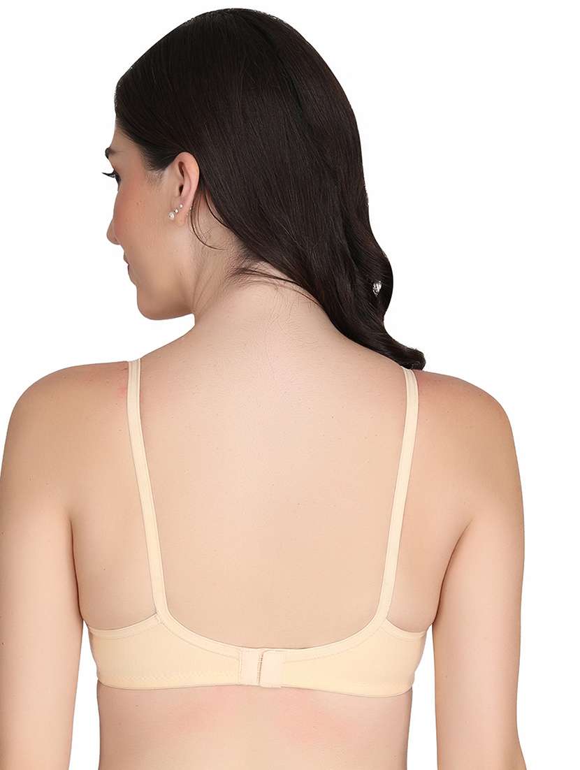 women pack of 4 solid non wired t-shirt bra - 22025679 -  Standard Image - 3