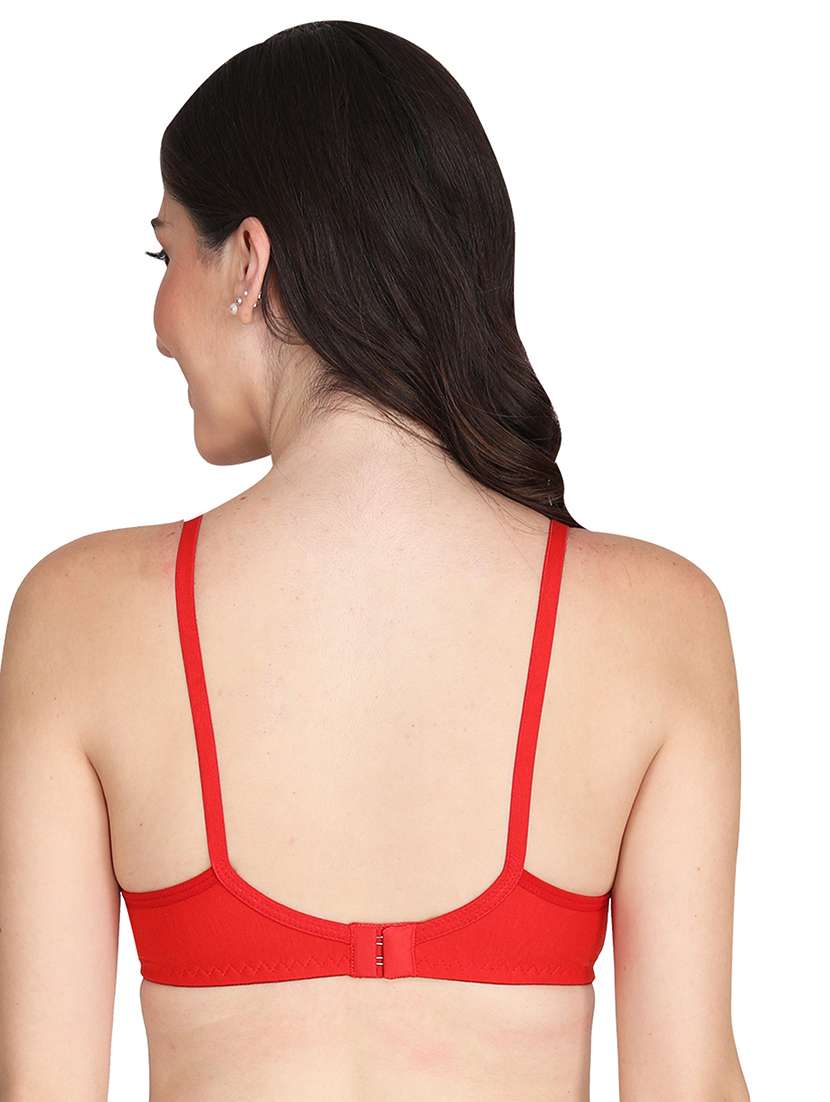 women pack of 4 solid non wired t-shirt bra - 22025706 -  Standard Image - 3
