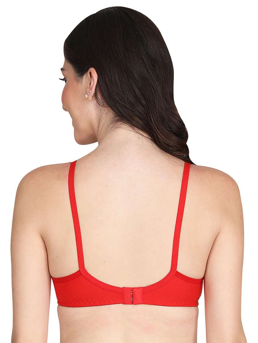 women pack of 4 solid non wired t-shirt bra - 22025709 -  Standard Image - 3