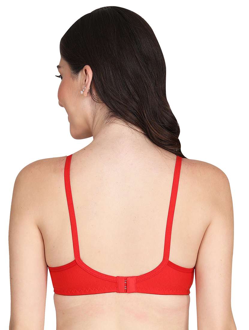 women pack of 3 solid non wired t-shirt bra - 22025825 -  Standard Image - 3