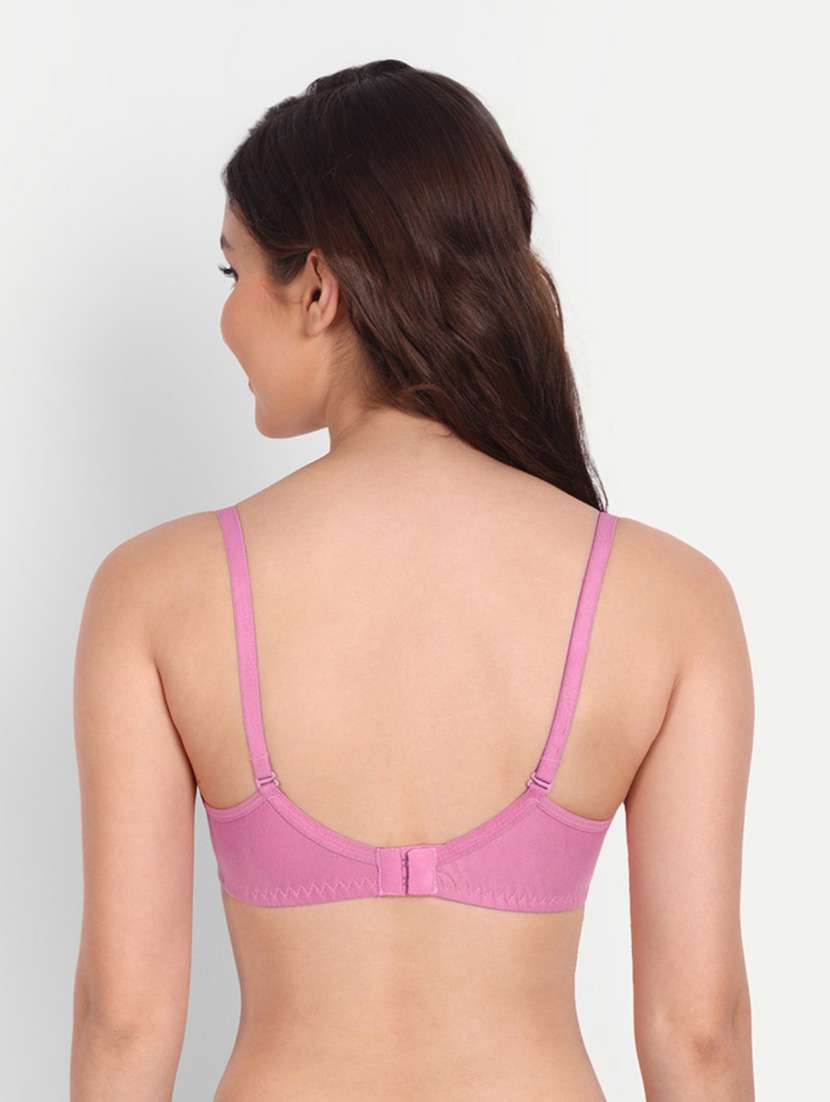 women pack of 2 solid non wired t-shirt bra - 22025833 -  Standard Image - 3