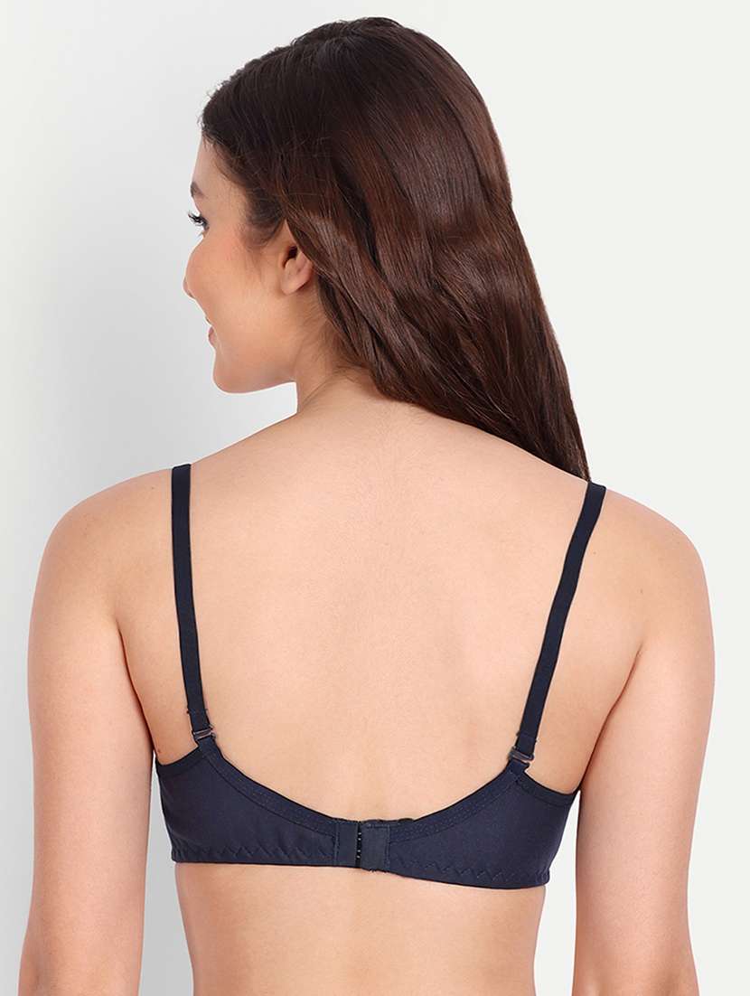 women pack of 2 solid non wired t-shirt bra - 22025845 -  Standard Image - 3