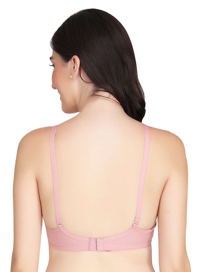 women pack of 2 solid non wired t-shirt bra - 22025850 -  Standard Image - 3
