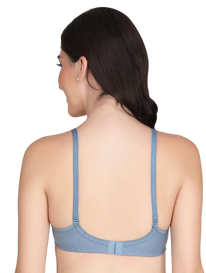 women pack of 2 solid non wired t-shirt bra - 22025861 -  Standard Image - 3