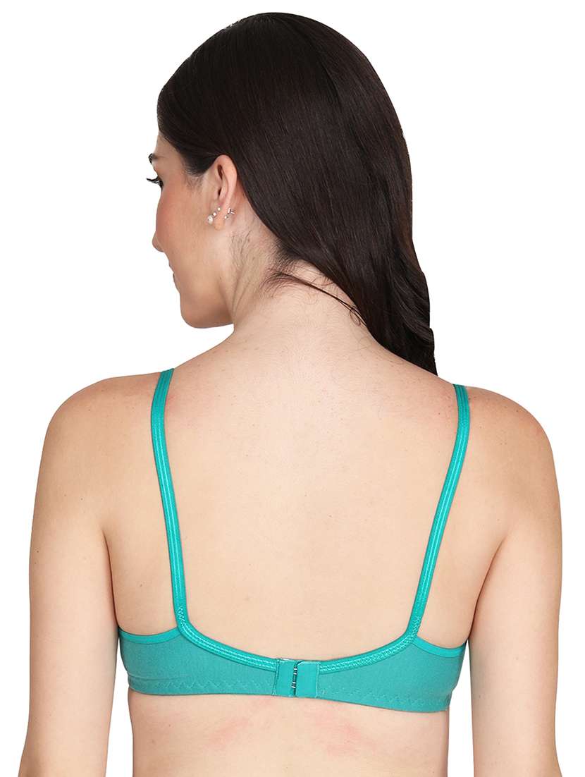 women pack of 2 solid non wired t-shirt bra - 22025895 -  Standard Image - 3