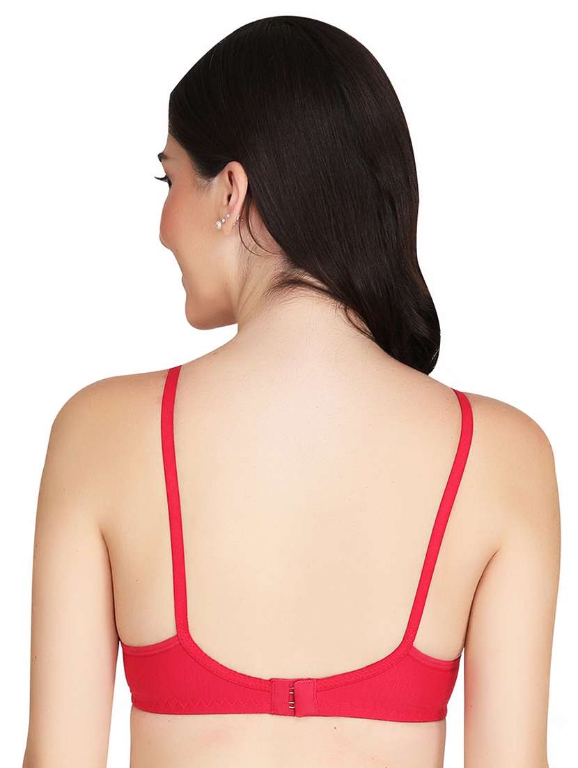 women pack of 2 solid non wired t-shirt bra - 22025897 -  Standard Image - 3