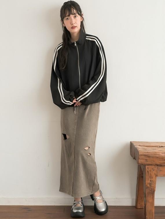 women tapered long sleeve windcheater jacket - 22026193 - Standard Image - 3