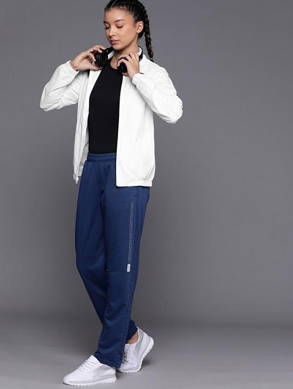 women solid long sleeve windcheater jacket - 22026194 - Standard Image - 3