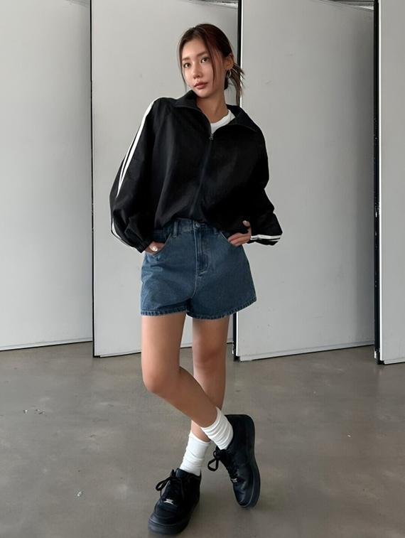 women tapered long sleeve windcheater jacket - 22026195 - Standard Image - 3