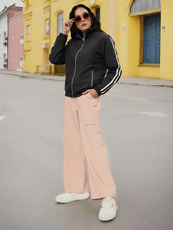 women tapered long sleeve windcheater jacket - 22026195 -  Standard Image - 3