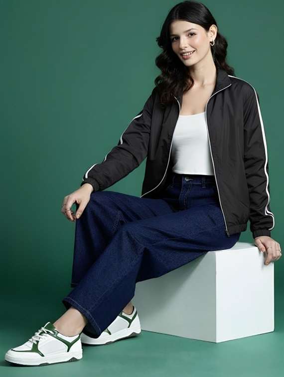 women tapered long sleeve windcheater jacket - 22026199 - Standard Image - 3