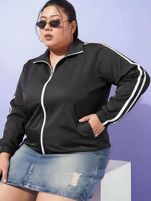 women tapered long sleeve windcheater jacket - 22026205 -  Standard Image - 0