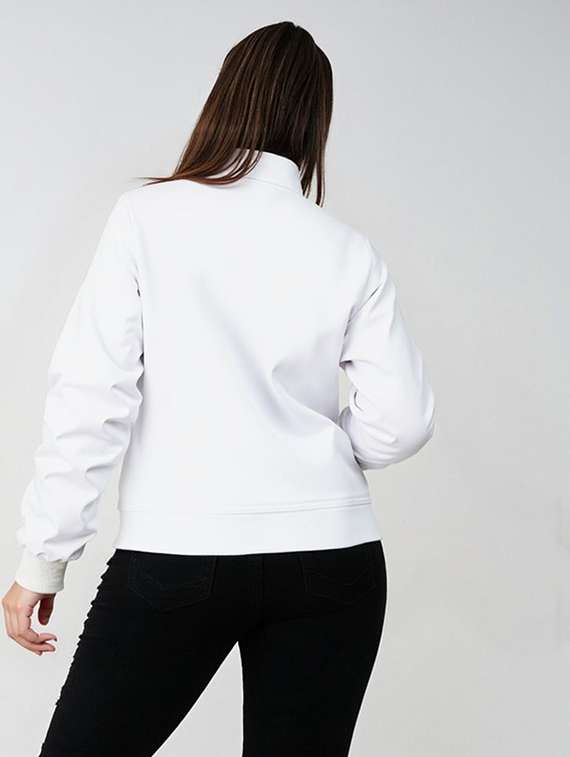 women solid long sleeve windcheater jacket - 22026206 - Standard Image - 3