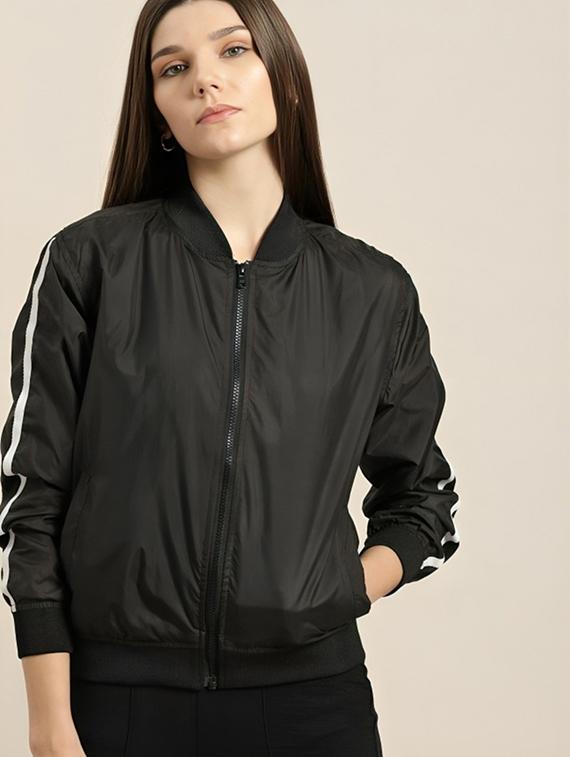 women tapered long sleeve windcheater jacket - 22026207 -  Zoom Image - 0