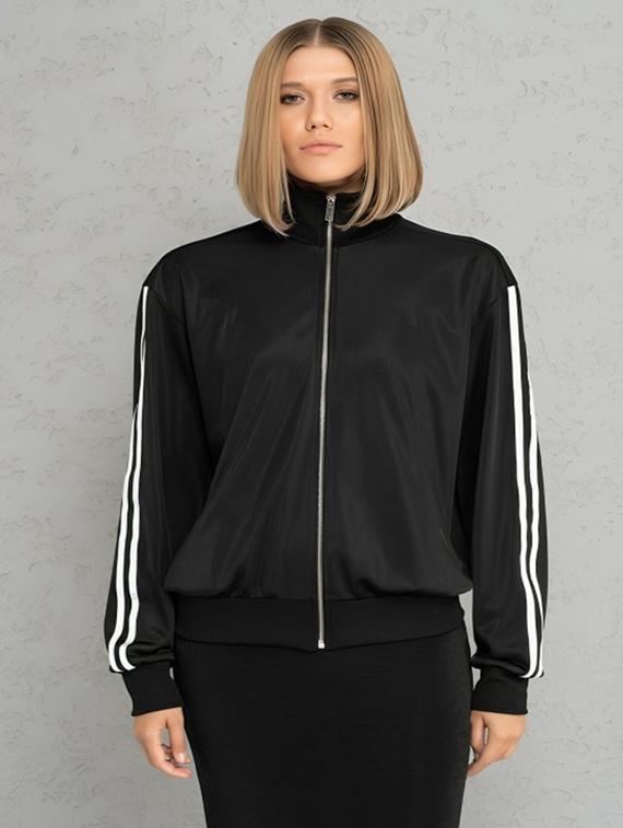 women tapered long sleeve windcheater jacket - 22026212 - Zoom Image - 0