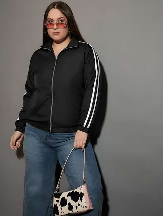 women tapered long sleeve windcheater jacket - 22026212 -  Standard Image - 3