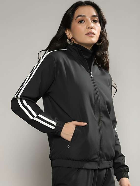 women tapered long sleeve windcheater jacket - 22026216 -  Zoom Image - 0