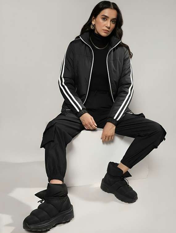 women tapered long sleeve windcheater jacket - 22026216 -  Standard Image - 3