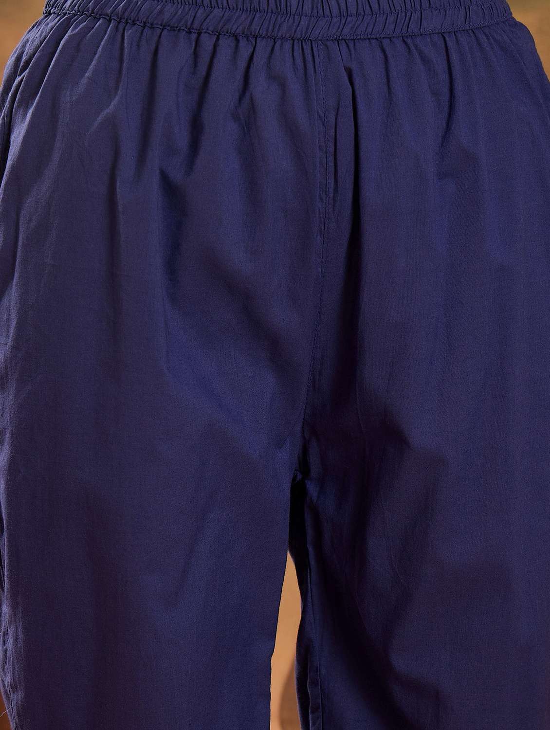 women striped three quarter sleeve kurta pant with dupatta set - 22026270 -  Standard Image - 5