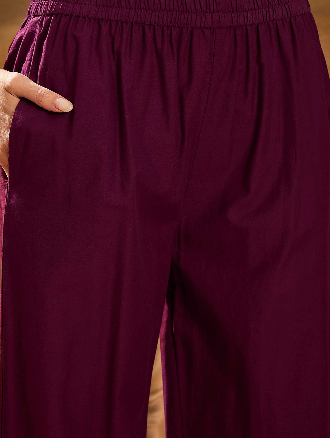women printed three quarter sleeve kurta pant set - 22026280 - Standard Image - 3