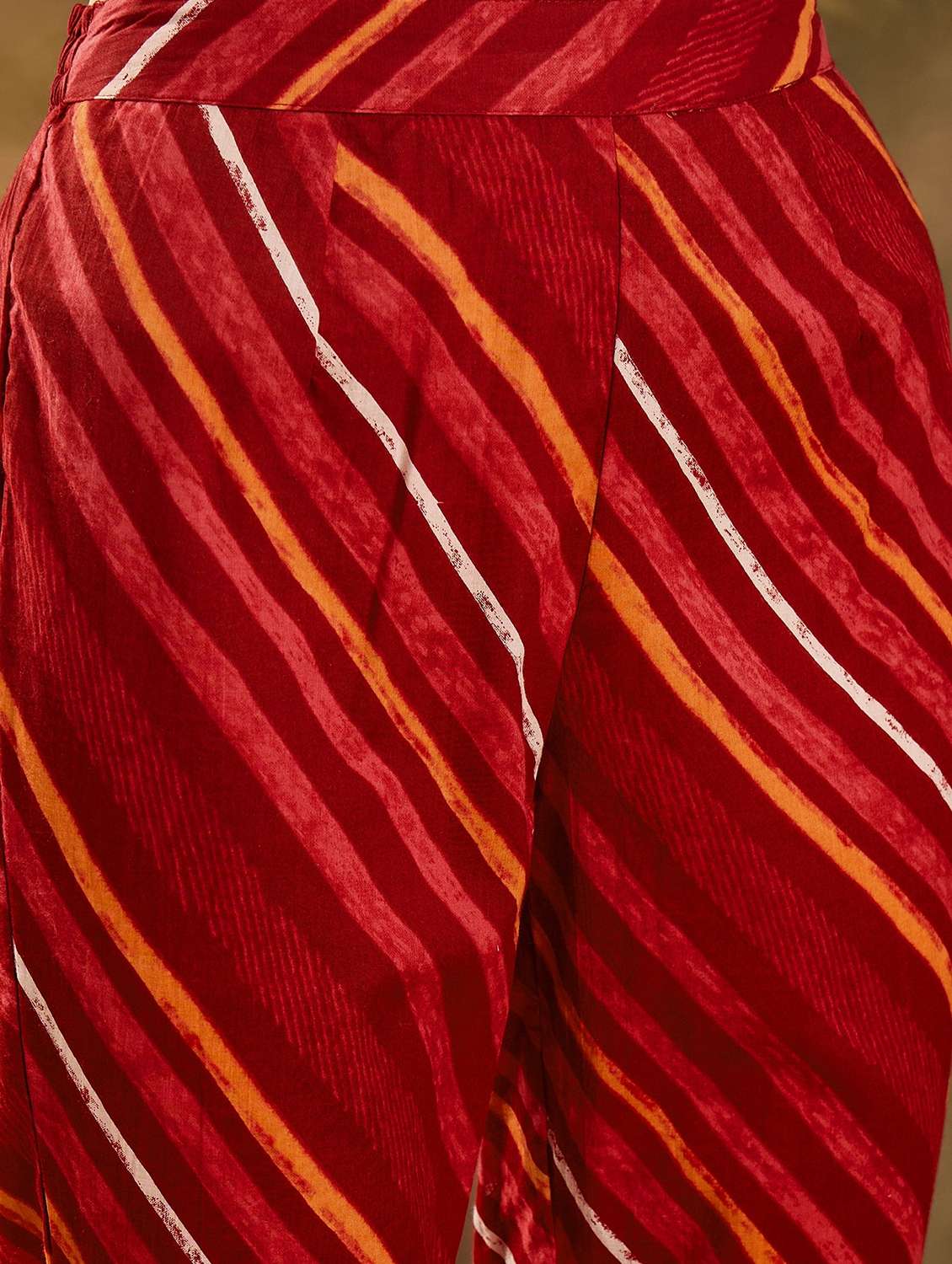 women printed three quarter sleeve kurta pant with dupatta set - 22026294 - Standard Image - 5