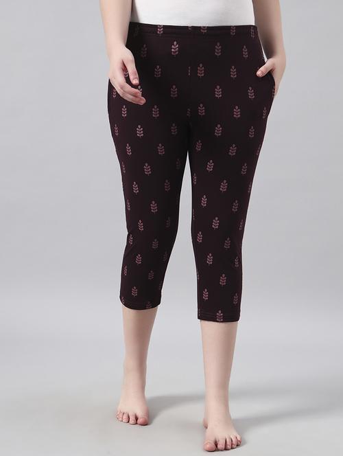 women printed mid rise capri - 22026580 - Standard Image - 0