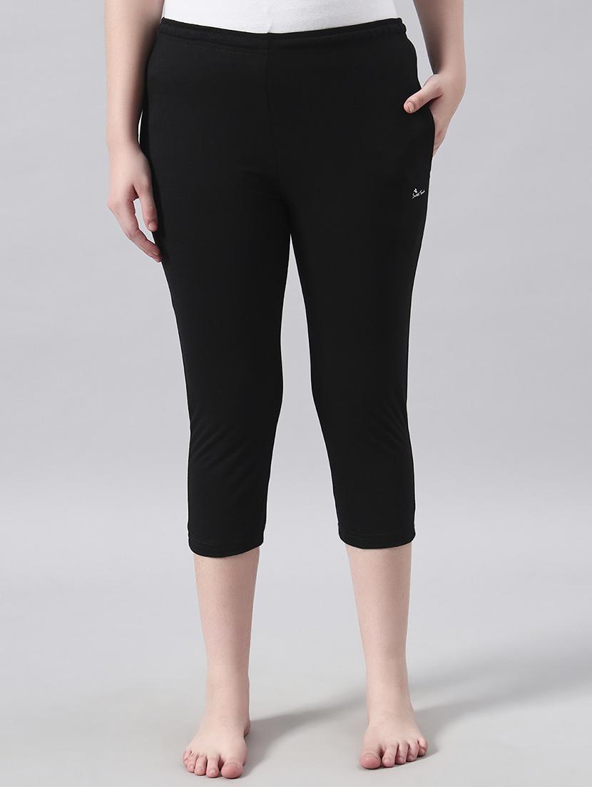 women solid mid rise capri - 22026585 -  Zoom Image - 0