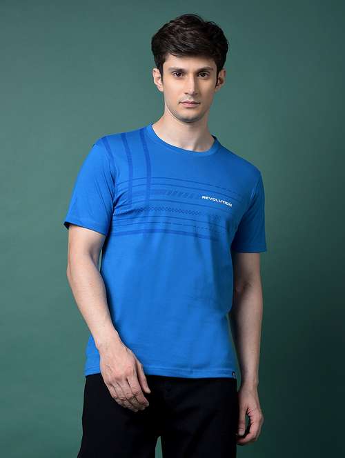 men chest print short sleeve regular fit t-shirt - 22026602 - Standard Image - 0