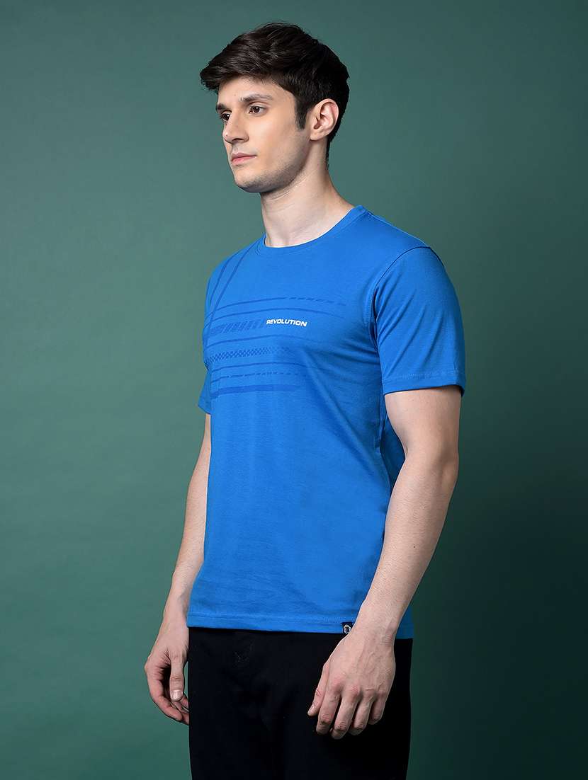 men pack of 2 printed short sleeve regular fit t-shirt - 22026606 -  Standard Image - 3