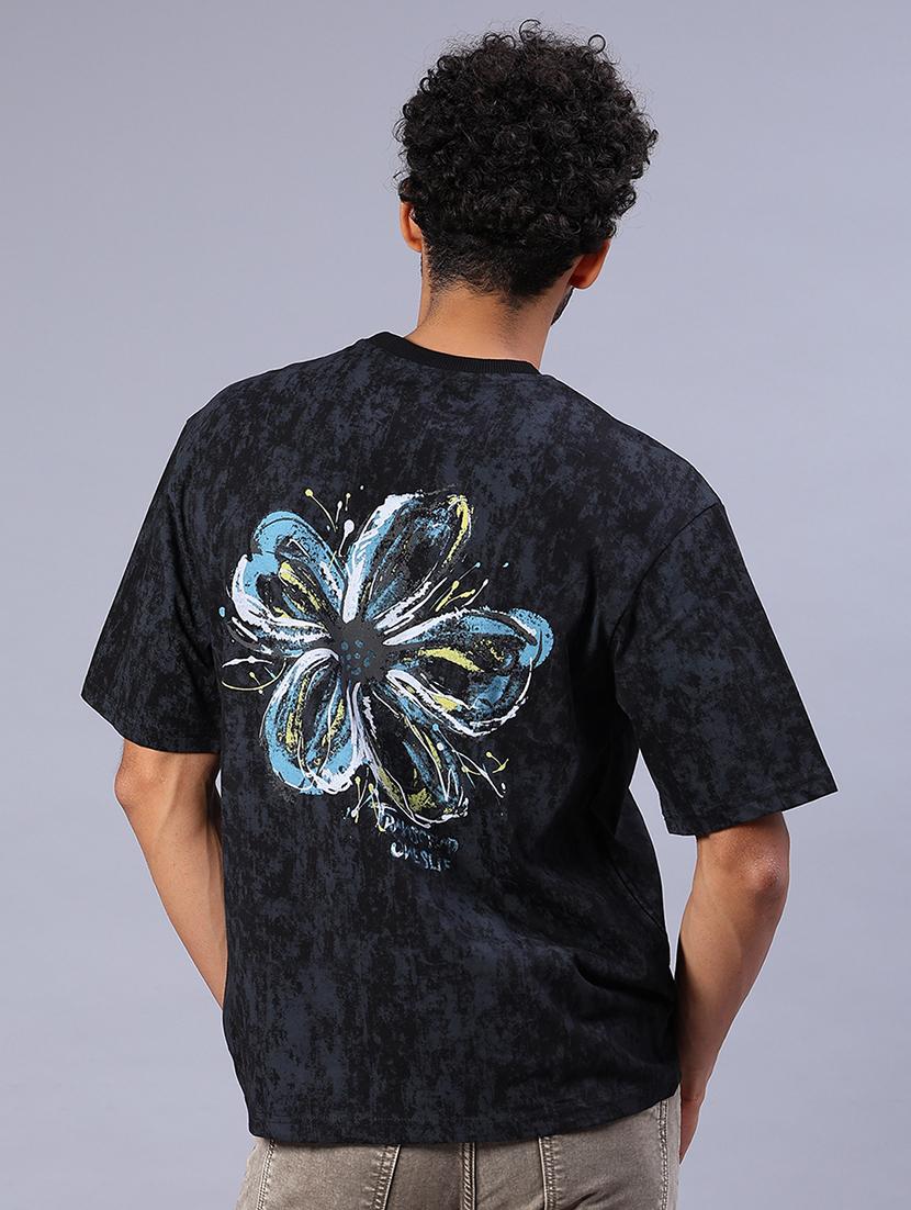 men printed short sleeve loose fit t-shirt - 22026980 - Standard Image - 3