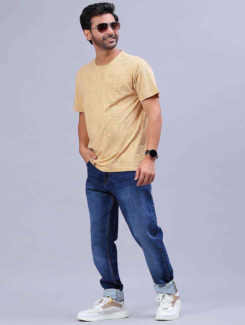 men printed short sleeve regular fit t-shirt - 22026990 -  Standard Image - 3