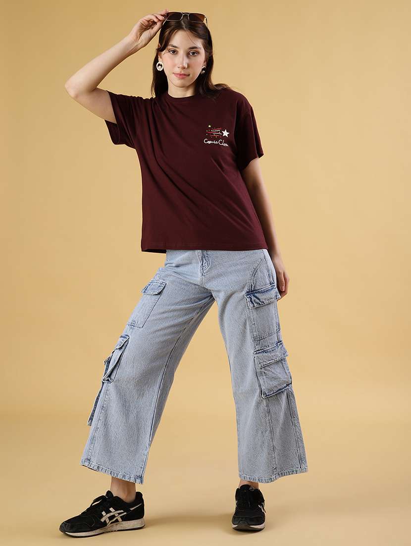 women printed short sleeve relaxed fit t-shirt - 22027026 -  Standard Image - 5