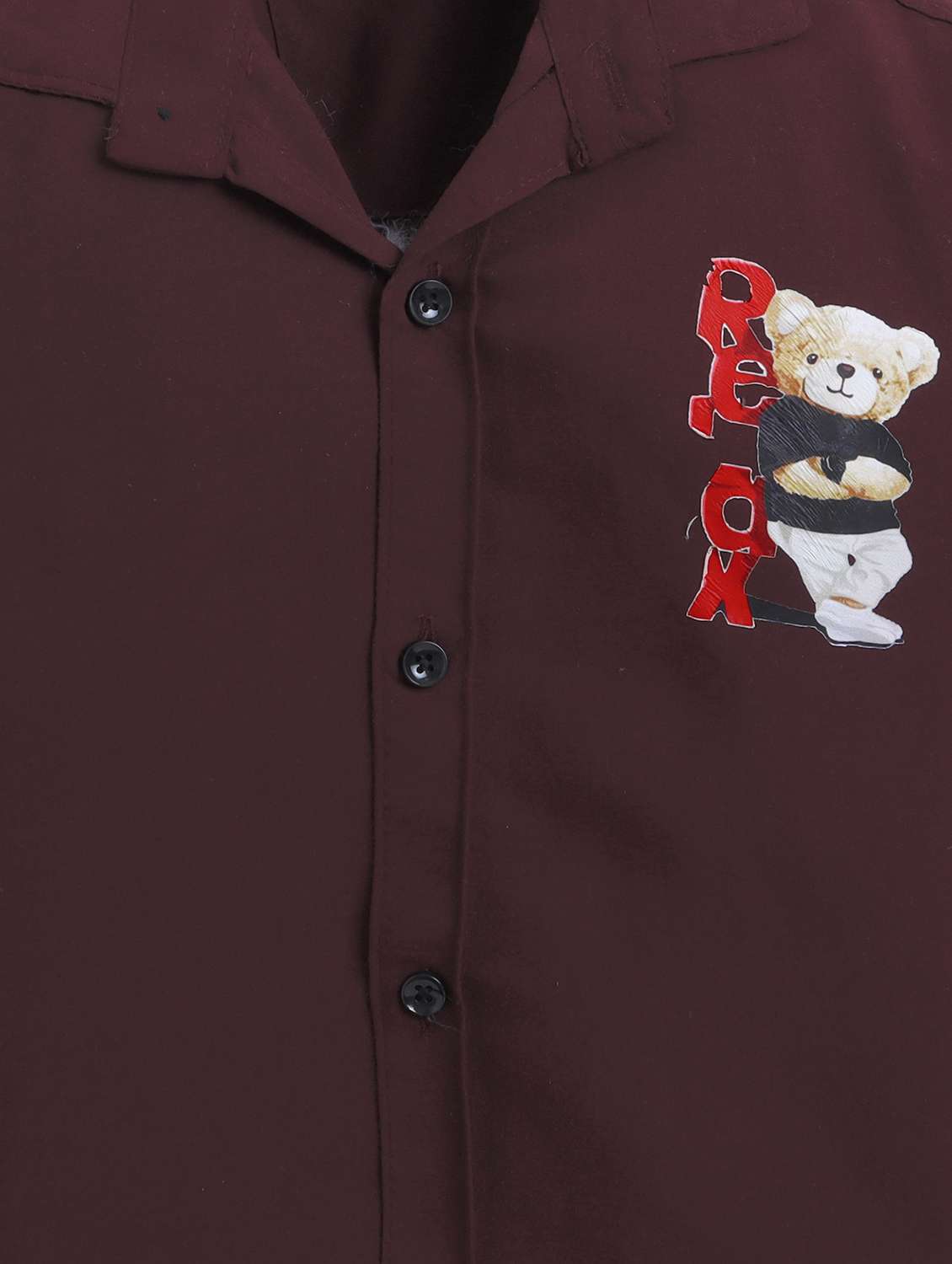 boys solid collared long sleeve shirt - 22027046 -  Standard Image - 3