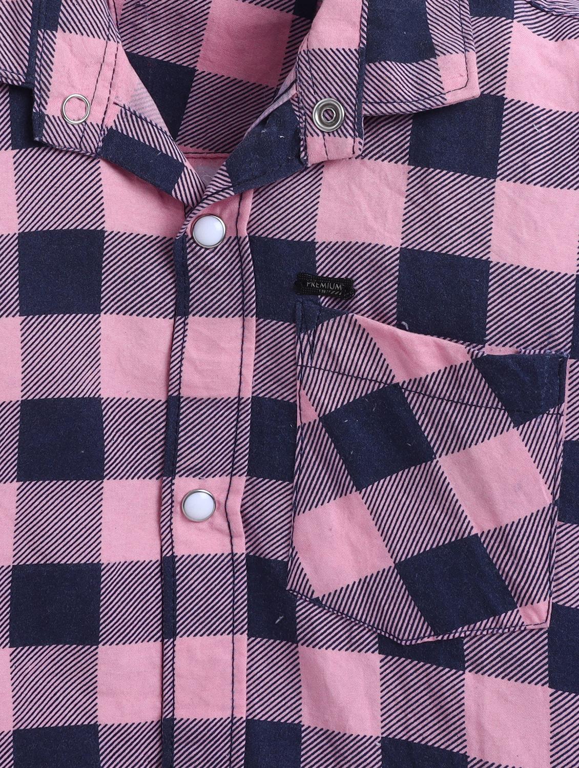 boys checkered collared long sleeve shirt - 22027049 - Standard Image - 3