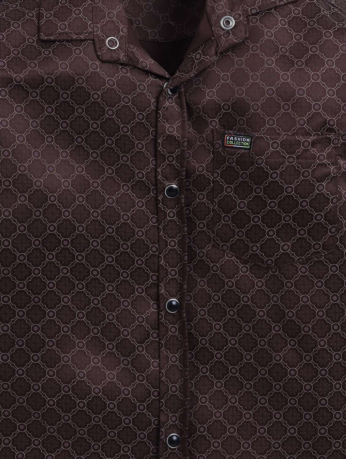 boys printed collared long sleeve shirt - 22027056 -  Standard Image - 3