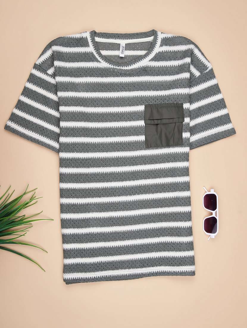 boys striped short sleeve relaxed fit t-shirt