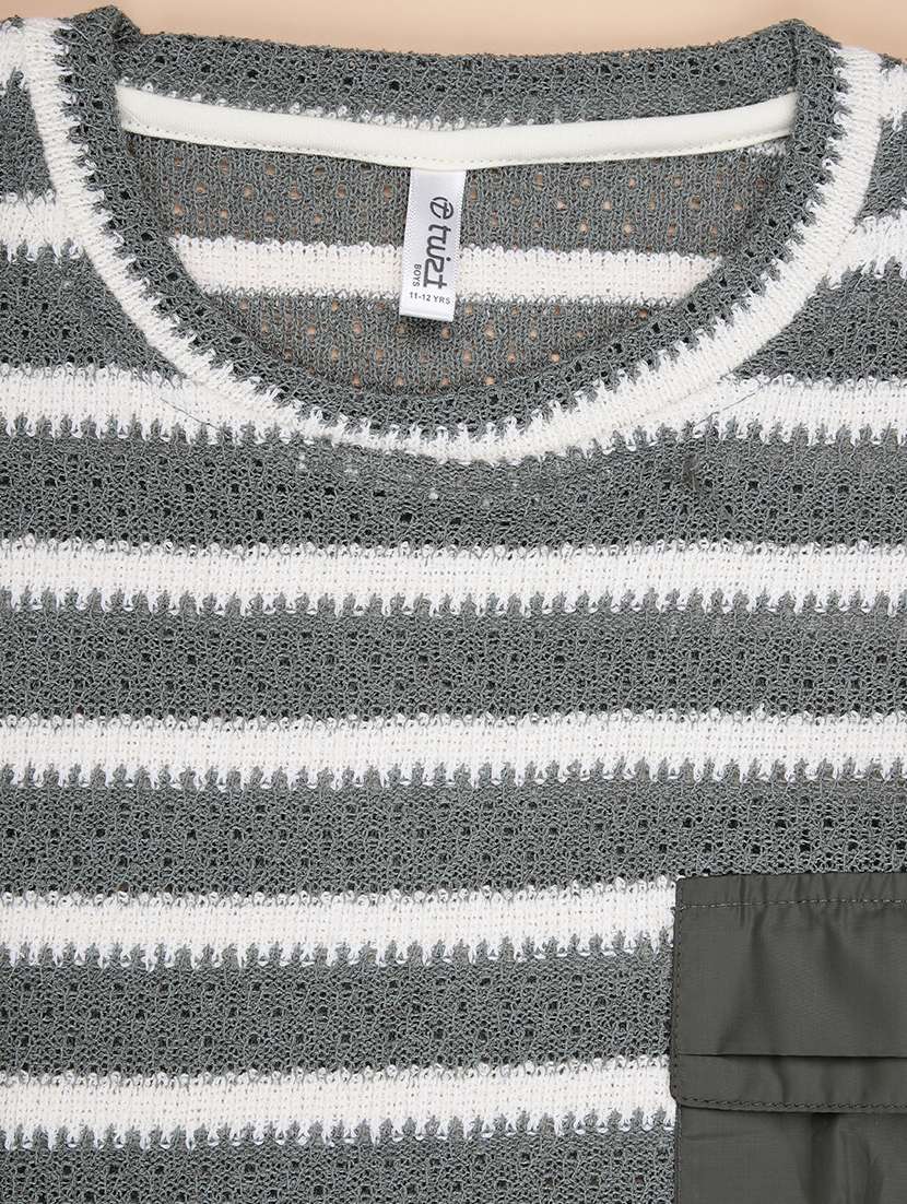 boys striped short sleeve relaxed fit t-shirt - 22027070 - Standard Image - 3