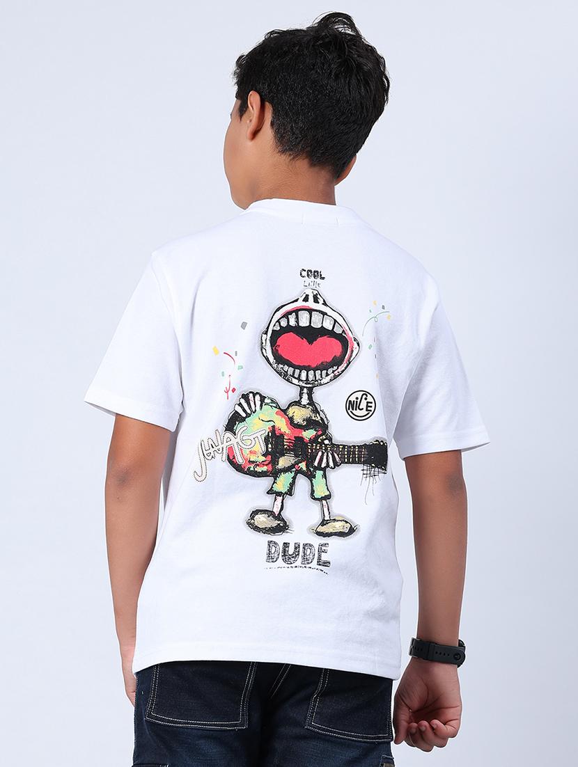 boys printed short sleeve regular fit t-shirt - 22027075 - Standard Image - 3