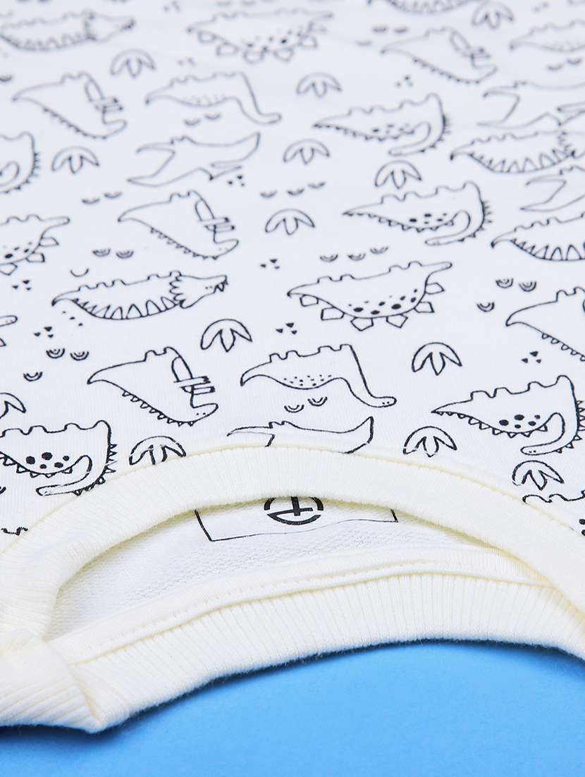 boys printed long sleeve relaxed fit t-shirt - 22027086 -  Standard Image - 3