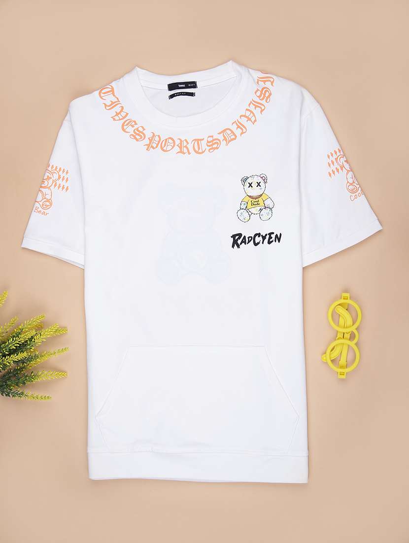 boys printed short sleeve regular fit t-shirt