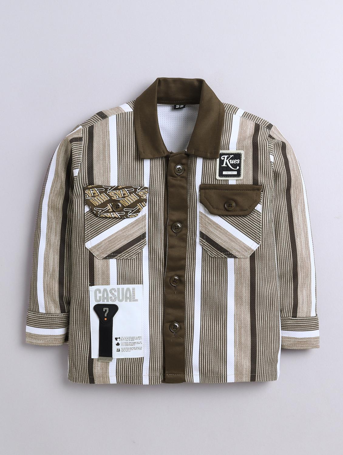 boys striped long sleeve full length set - 22027101 - Standard Image - 3