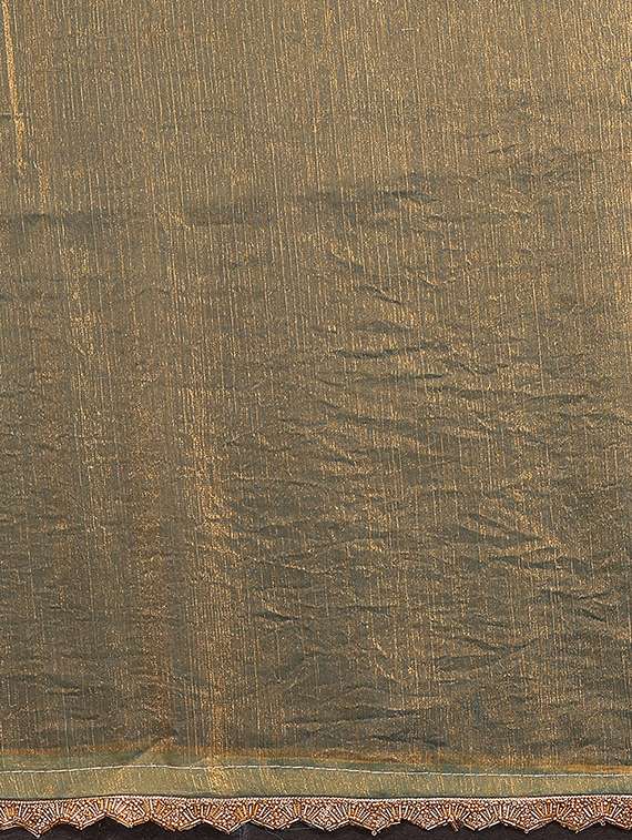 women solid with bordered embellished saree with blouse - 22027129 -  Standard Image - 3