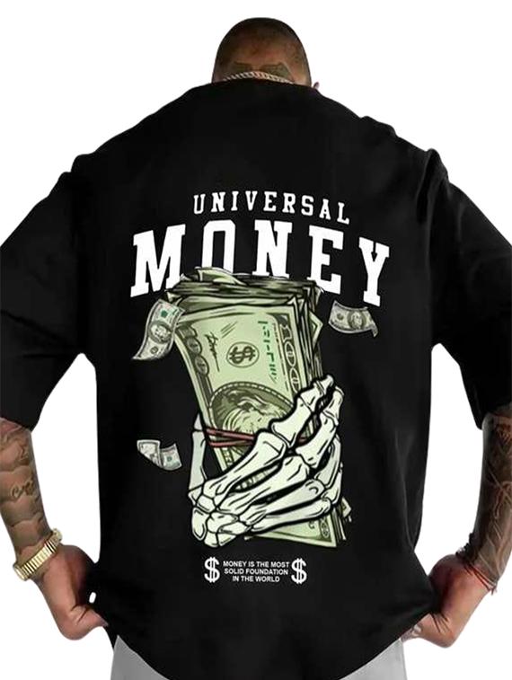 men back & front print short sleeve oversized t-shirt - 22027430 - Zoom Image - 0