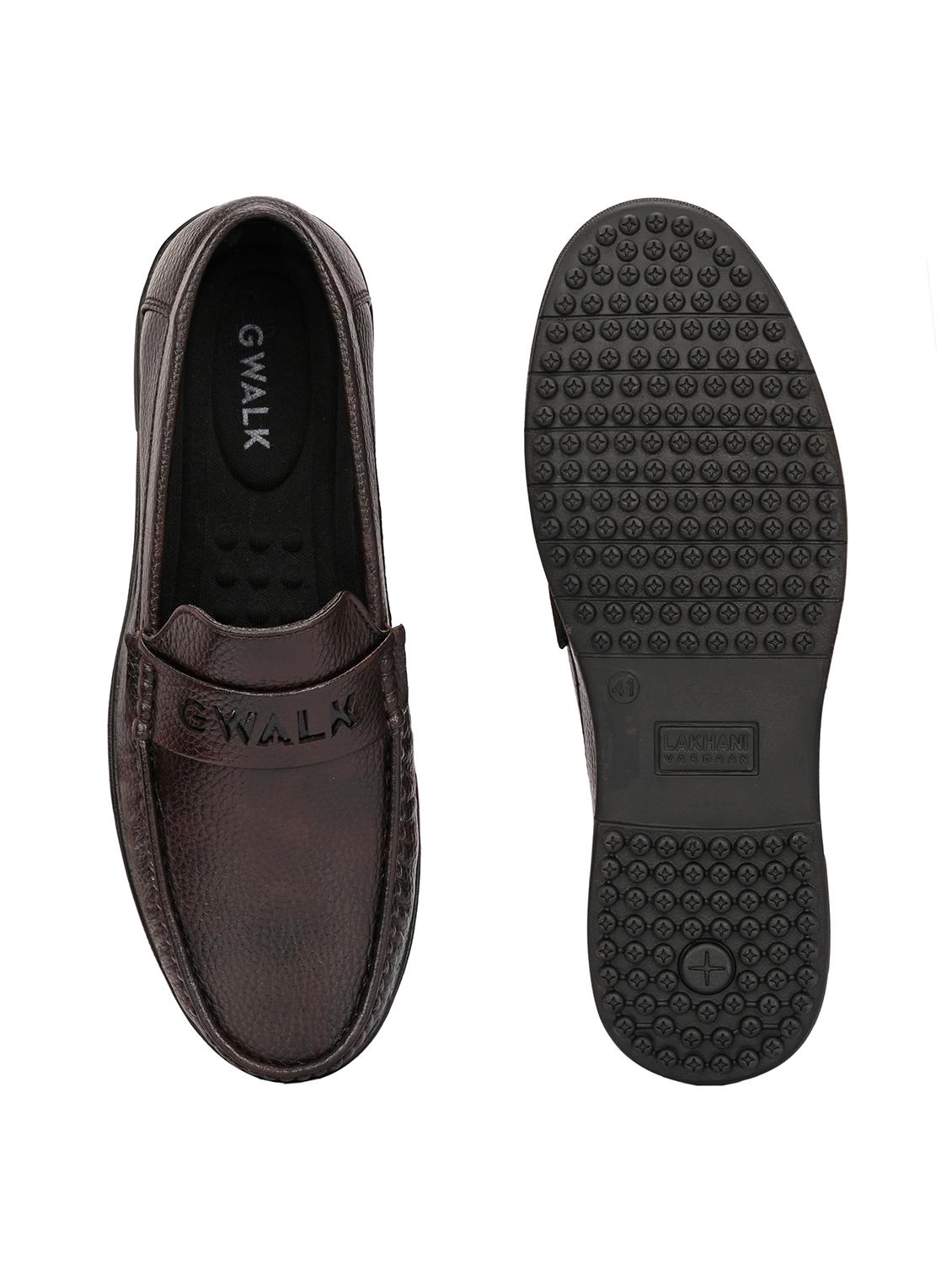 men brown slip on loafer - 22027434 - Standard Image - 5