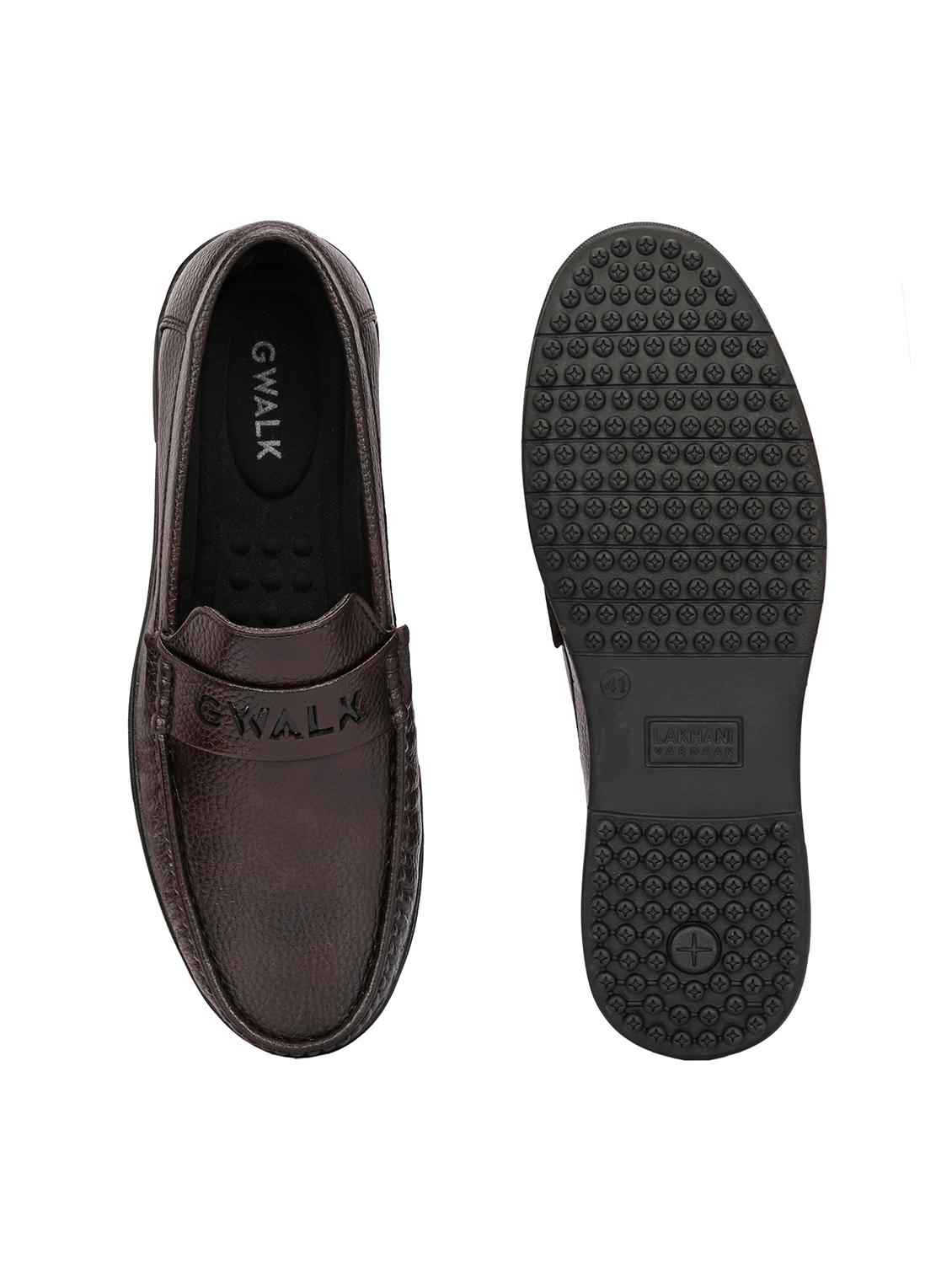 men brown slip on loafer - 22027436 - Standard Image - 5